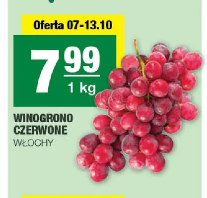 Winogrona czerwone promocja w SPAR