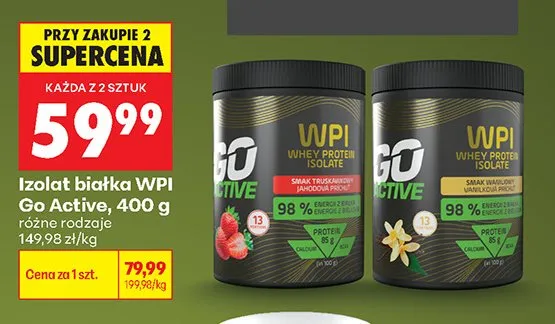 Izolat białka WPI Go Active promocja w Biedronka