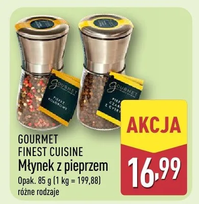 Młynek z pieprzem różne rodzaje promocja w Aldi