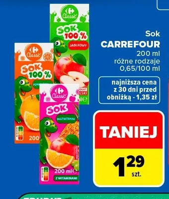 Sok multiwitamina Carrefour Classic promocja w Carrefour Market