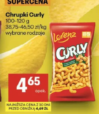 Chrupki orzechowe Curly Lorenz promocja w Delikatesy Centrum