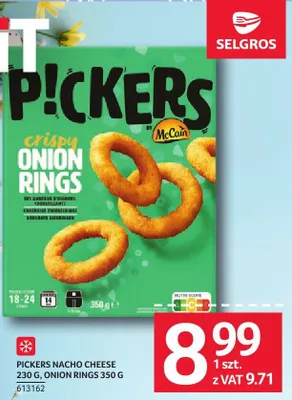 Pickers nacho cheese crispy onion rings 350 g McCain promocja w Selgros