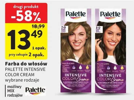 Farba do włosów Intensive Color Cream promocja w Intermarche