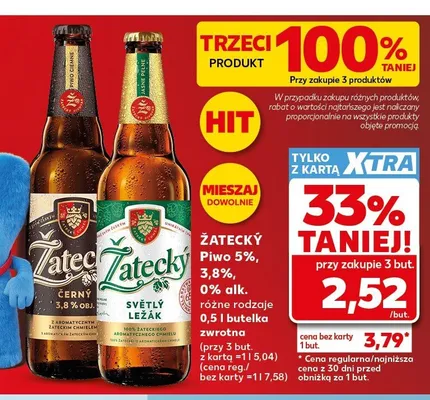 Piwo Žatecký 3,8% promocja w Kaufland