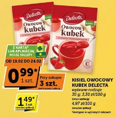 Kisiel owocowy kubek wybrane rodzaje promocja w ABC