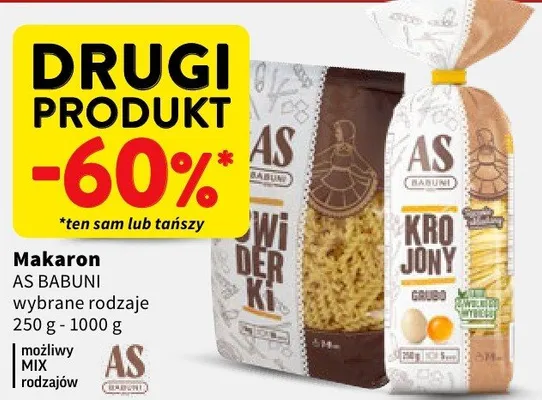 Makaron krojony, maślanka promocja w Intermarche