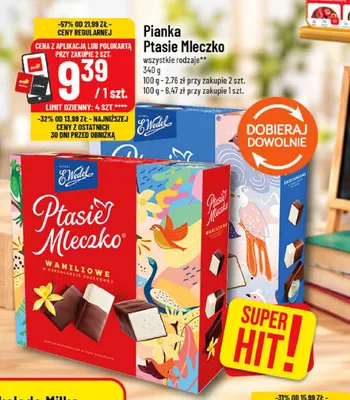 Pianka Ptasie Mleczko E.Wedel promocja w POLOmarket
