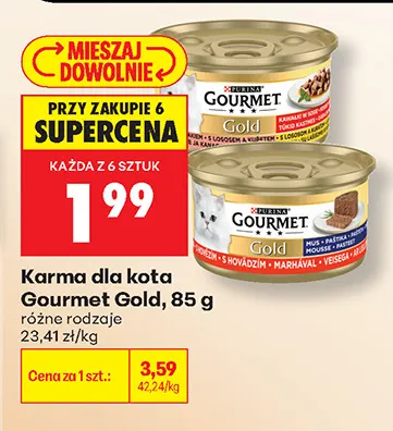 Karma dla kota Gourmet Gold promocja w Biedronka