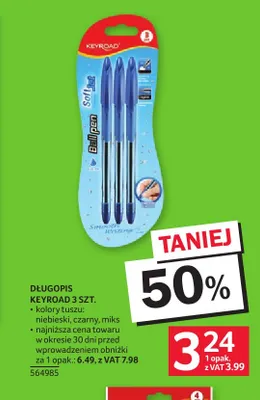 Długopis Keyroad 3-pak promocja w Selgros