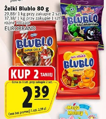 Zelki Blublo super cola 80g promocja w Prim Market
