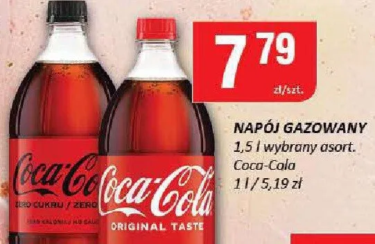 Napój gazowany w wybrany asort. promocja w Chorten