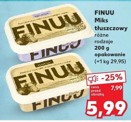 Miks tłuszczowy różne rodzaje promocja w Kaufland