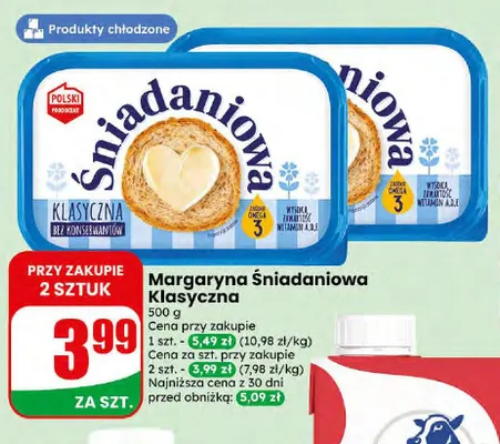 Margaryna Śniadaniowa Klasyczna promocja w Dino