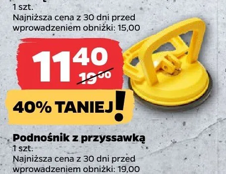 Podnośnik z przyssawką Techliner promocja w Netto