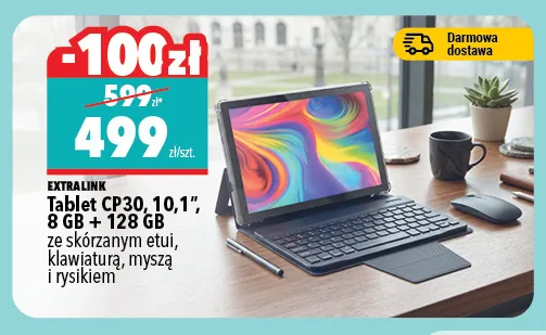 Tablet Extralink CP30 10,1" 8 Gb + 128 promocja w Biedronka Home