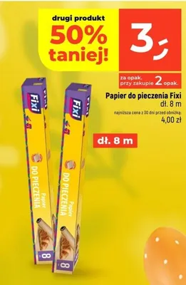 Papier do pieczenia dł. 8 m promocja w Dealz
