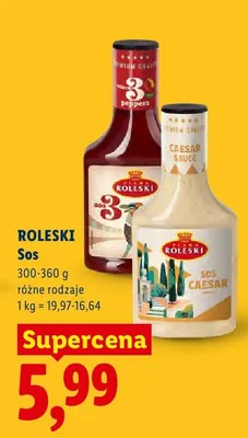 Sos Roleski 3 Peppers promocja w Lidl