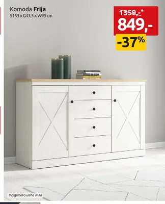 Komoda Frija promocja w Black Red White