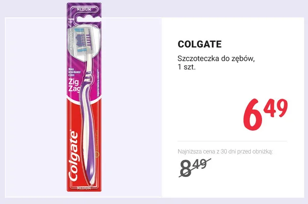 Szczoteczka do zębów promocja w Rossmann