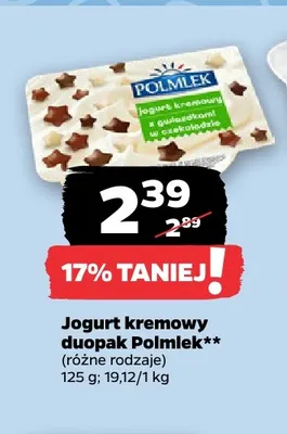 Jogurt kremowy 2-pak Polmlek promocja w Netto