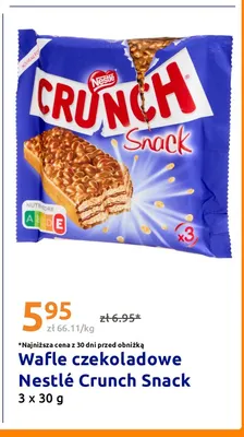 Wafle czekoladowe Nestlé Crunch Snack 3-pak promocja w Action