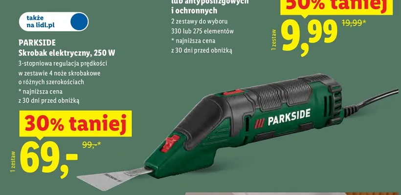 Skrobak elektryczny Parkside promocja w Lidl