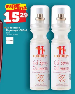 Żel do włosów Hegron spray promocja w TOPAZ