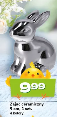 Zając ceramiczny 9 cm, 4 kolory promocja w Twój Market