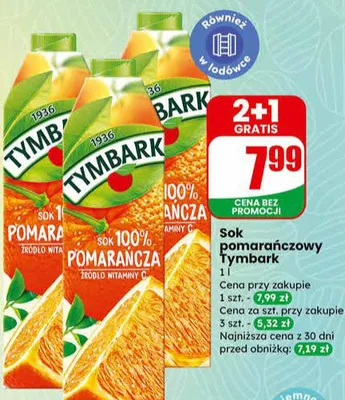 Sok pomarańczowy promocja w Dino