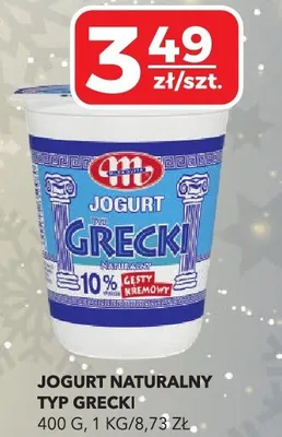 Jogurt naturalny typ grecki 10% promocja w Top Market