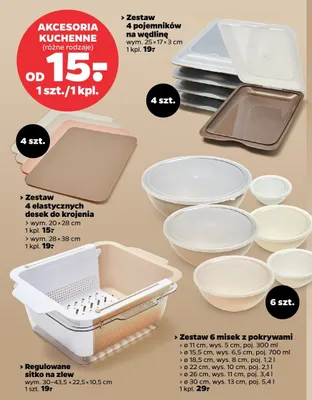 Zestaw 4 elastycznych desek do krojenia wym. 28×38 cm promocja w Netto