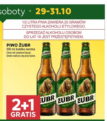 Piwo Żubr promocja w Stokrotka