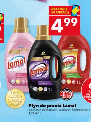 Płyn do prania Lamal do tkanin czarnych promocja w LEWIATAN