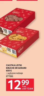 Ciastka Listki Kruche Dr Gerard promocja w Selgros