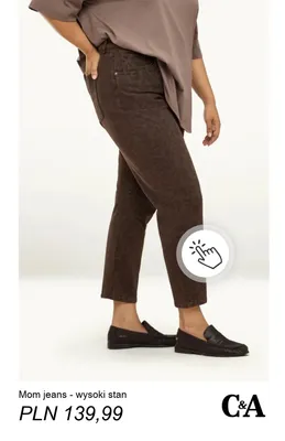 Mom jeans wysoki stan C & A promocja w C&A