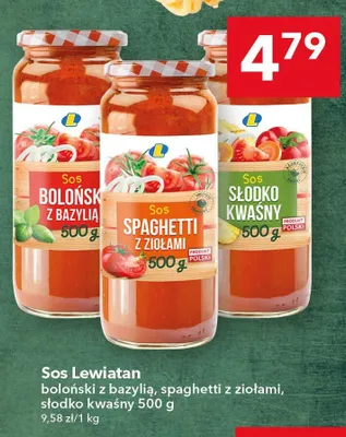 Sos Lewiatan słodko kwaśny promocja w LEWIATAN