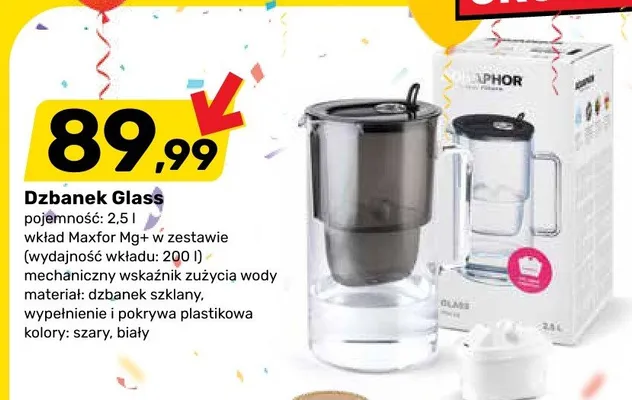 Dzbanek Glass 2,5l promocja w Bricomarche