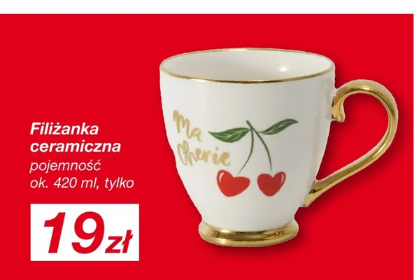 Filiżanka ceramiczna promocja w KiK