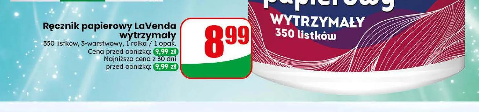 Ręcznik papierowy wytrzymały LaVenda promocja w Dino