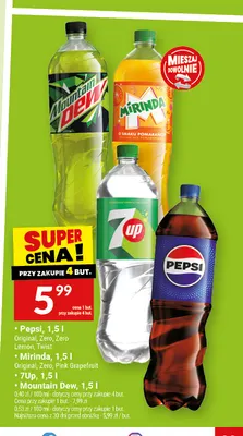 Napój gazowany Mirinda Zero promocja w Twój Market