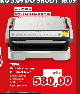 Grill elektryczny Tefal OptiGrill 4 w 1 promocja w Kaufland