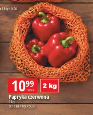 Papryka czerwona promocja w Leclerc