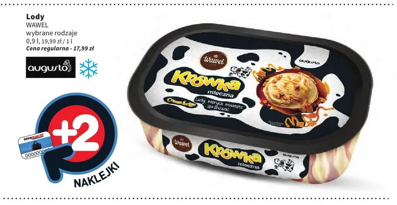 Lody Wawel Krówka Mleczna promocja w Intermarche