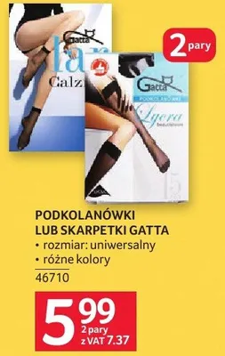 Podkolanówki lub Skarpetki Gatta promocja w Selgros