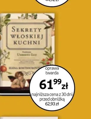 Książka Sekrety włoskiej kuchni Elena Kostioukovitch promocja w Empik
