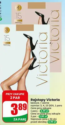 Rajstopy victoria 15den 2pary promocja w Dino