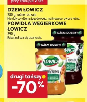 Powidła węgierkowe Łowicz promocja w Stokrotka