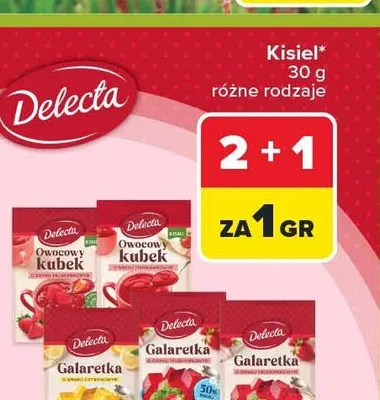 Kisiel Delecta Owocowy Kubek o smaku owoców leśnych promocja w Carrefour Market
