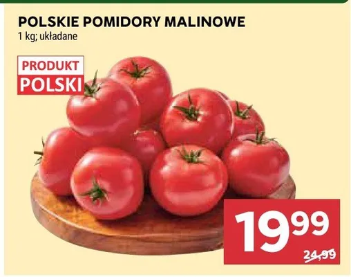 Pomidory malinowe polskie promocja w Stokrotka