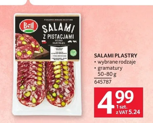 Salami plastry Bell promocja w Selgros